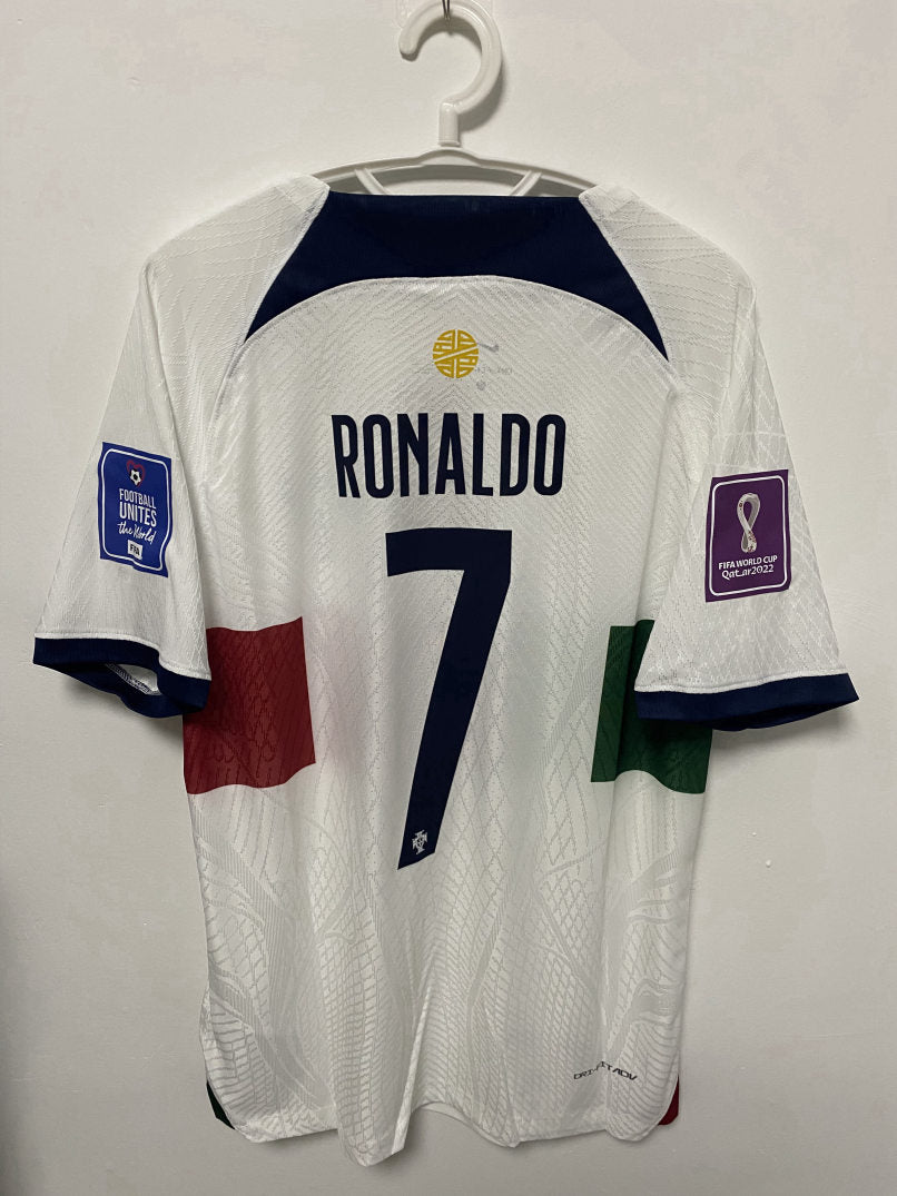 Cristiano Ronaldo CR7 Portugal National Team 2022 World Cup Away Original Retro Jersey