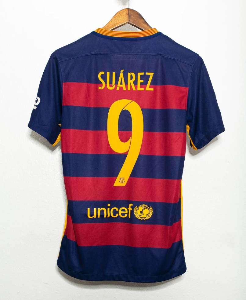 Luis Suarez Barcelona 15/16 Home Original Retro Jersey