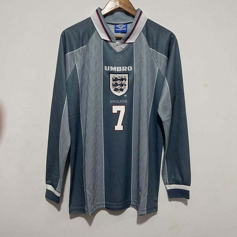 David Beckham England National Team 1996 Away Original Retro Jersey