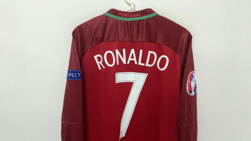 Cristiano Ronaldo CR7 Portugal National Team 2016 Home Original Retro Jersey