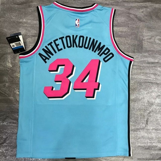 Giannis Antetokounmpo Miami Heat Vice Sapphire Jersey #34