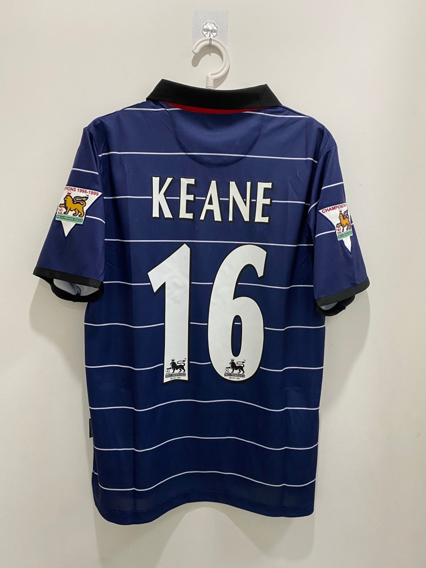 keane Manchester United 99/00 Away game Retro Jersey