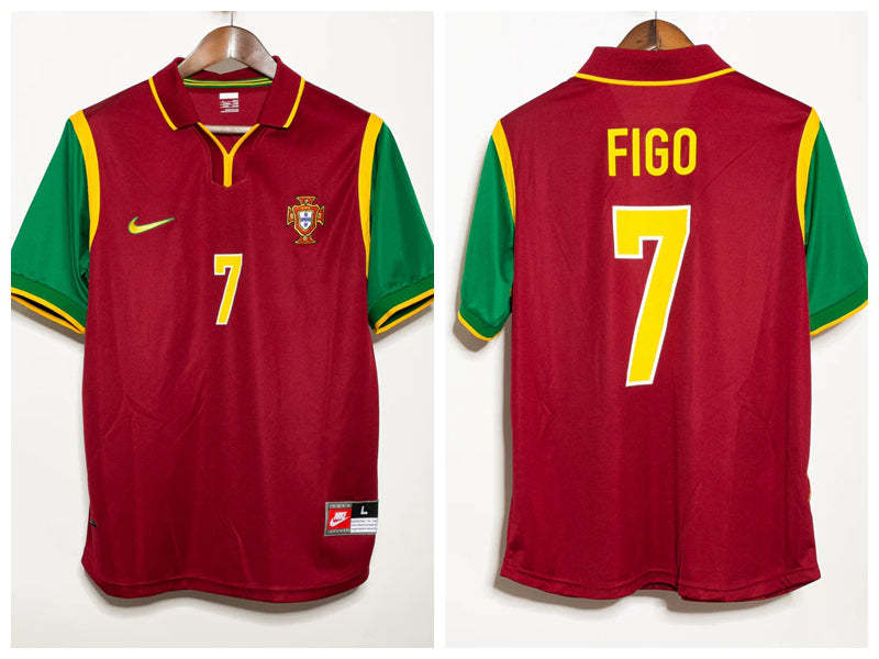 Luis Figo Portugal National Team 1998 Home Original Retro Jersey