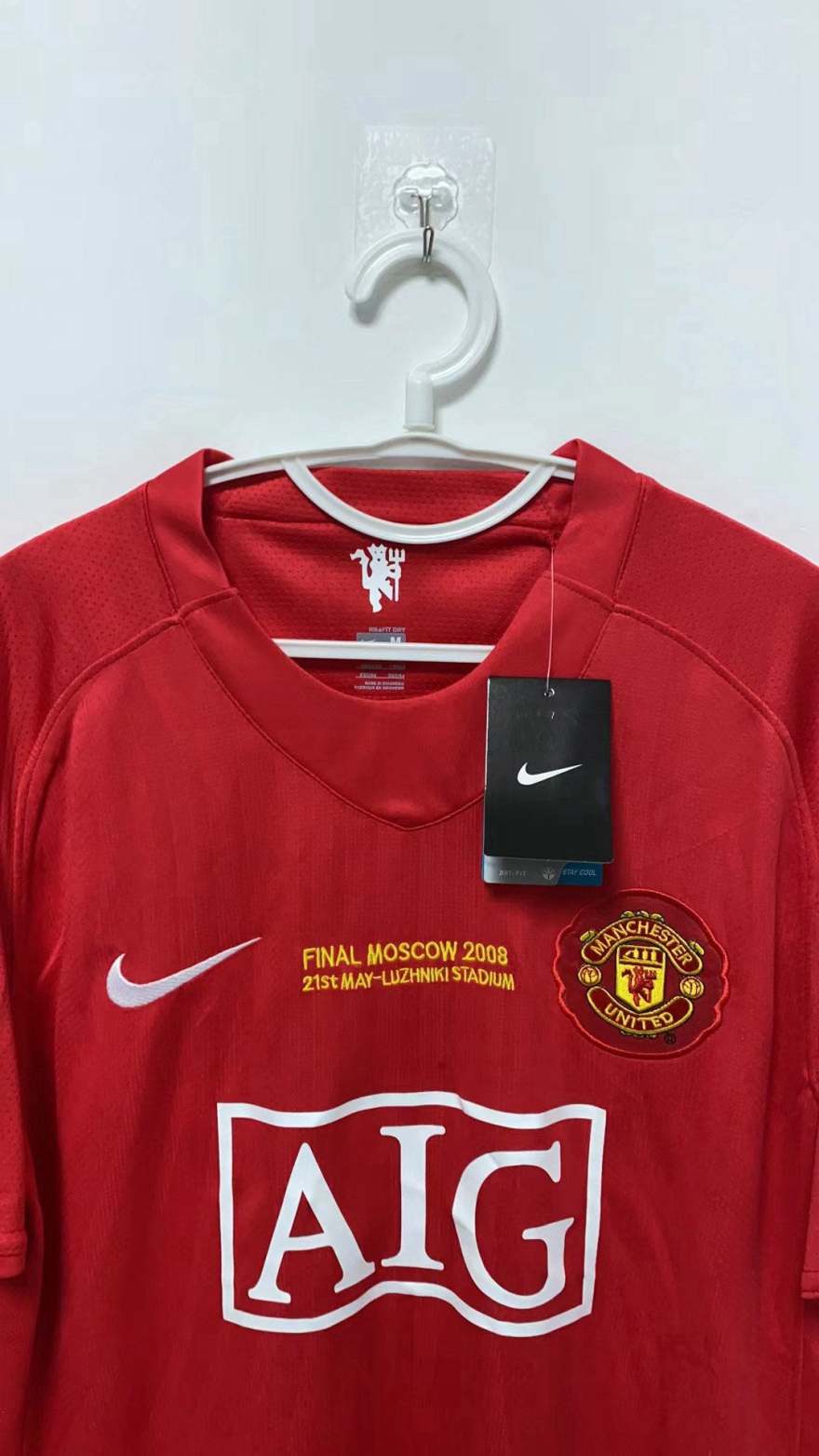 Cristiano Ronaldo CR7 Manchester United 07/08 Home Original Retro Jersey