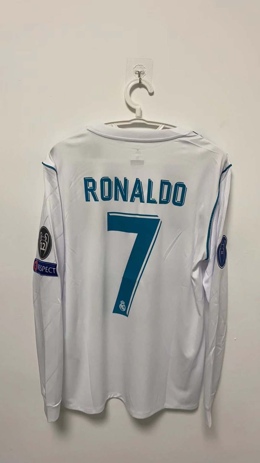 Cristiano Ronaldo CR7 Real Madrid17/18 Home Original Retro Jersey