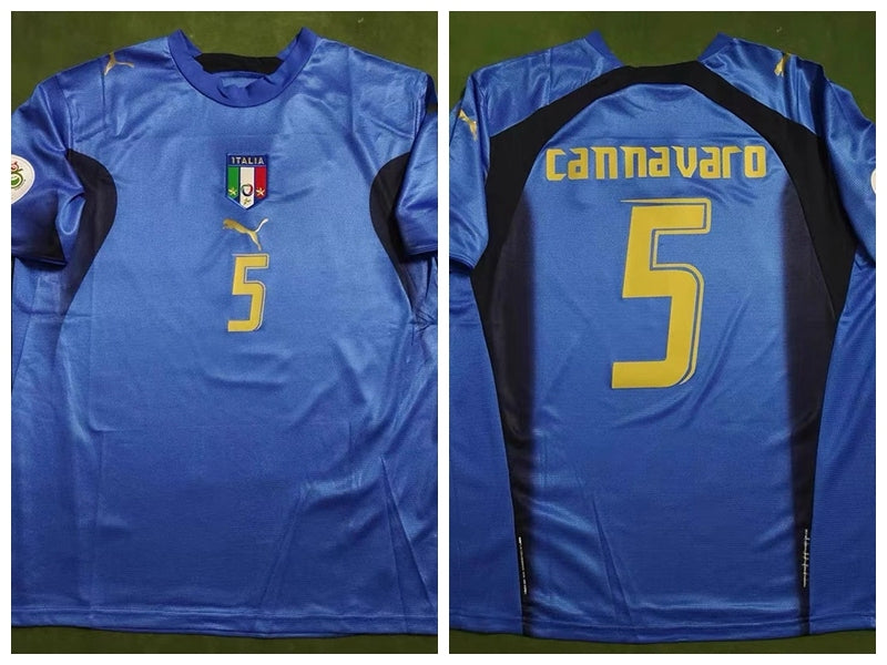 Cannavaro Italy National Team 2006 Home Original Retro Jersey