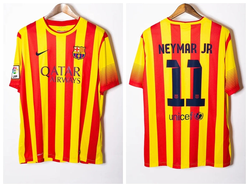 Neymar 2013-14 Barcelona Away Original Retro Jersey