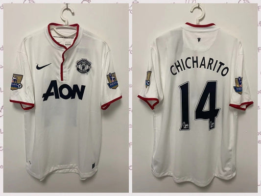 Javier Hernandez 2012-13 Manchester United Away Retro Short Sleeve Jersey