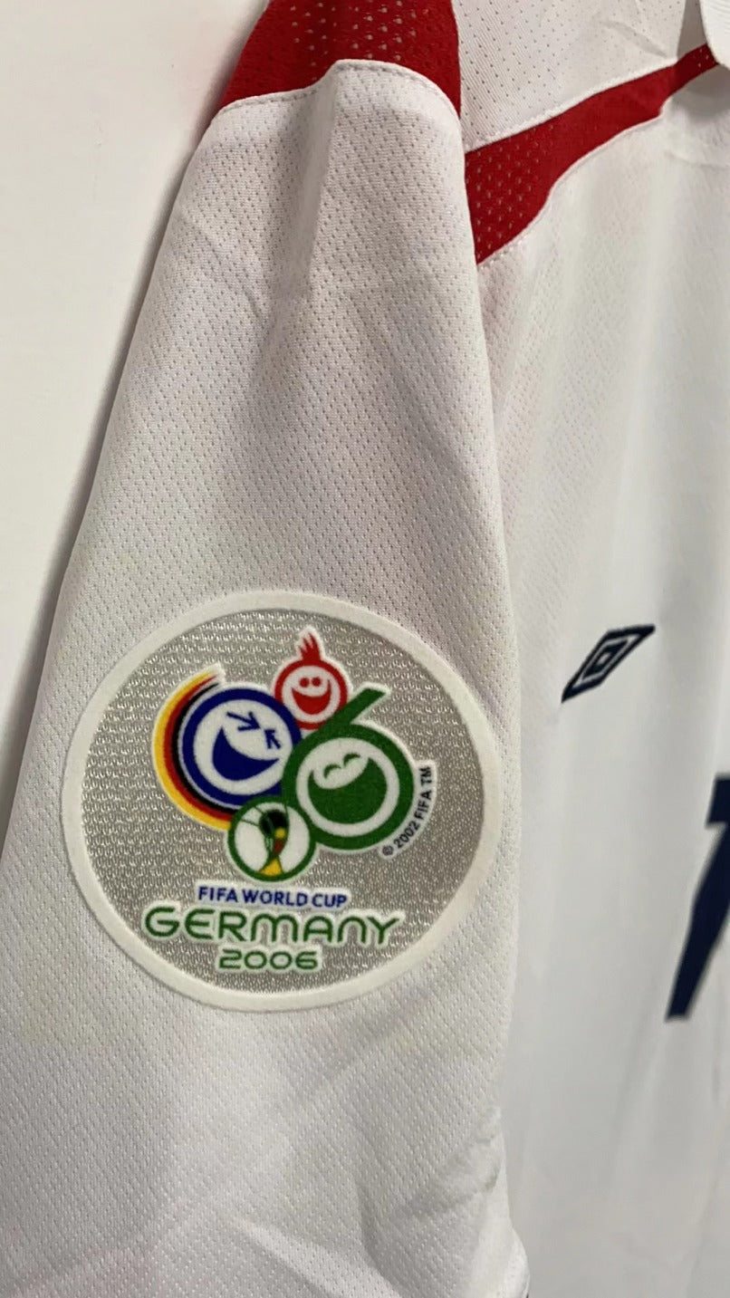David Beckham England National Team 2006 Home Original Retro Jersey