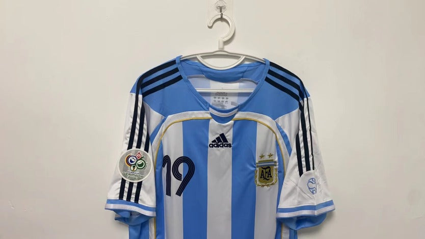 Messi Argentina National Team 2006 World Cup Home Original Retro Jersey