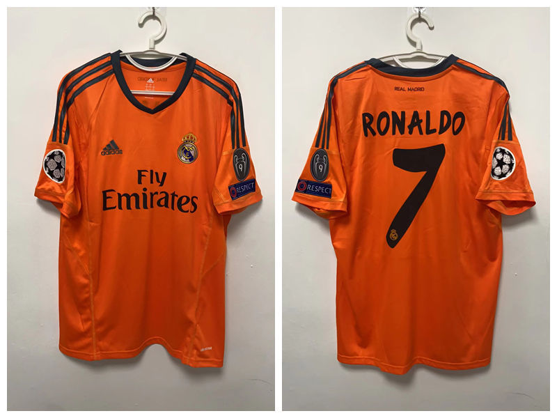 Cristiano Ronaldo CR7 Real Madrid 13/14 Third Original Retro Short-sleeved jersey