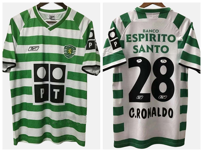 Cristiano Ronaldo CR7 Sporting Lisbon 03/04 Home Original Retro Jersey