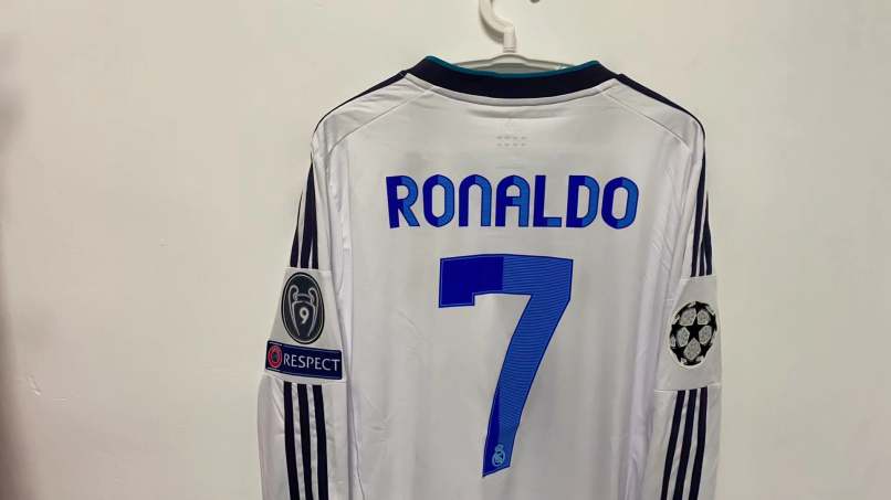 Cristiano Ronaldo CR7 Real Madrid 12/13 Home Original Retro Jersey