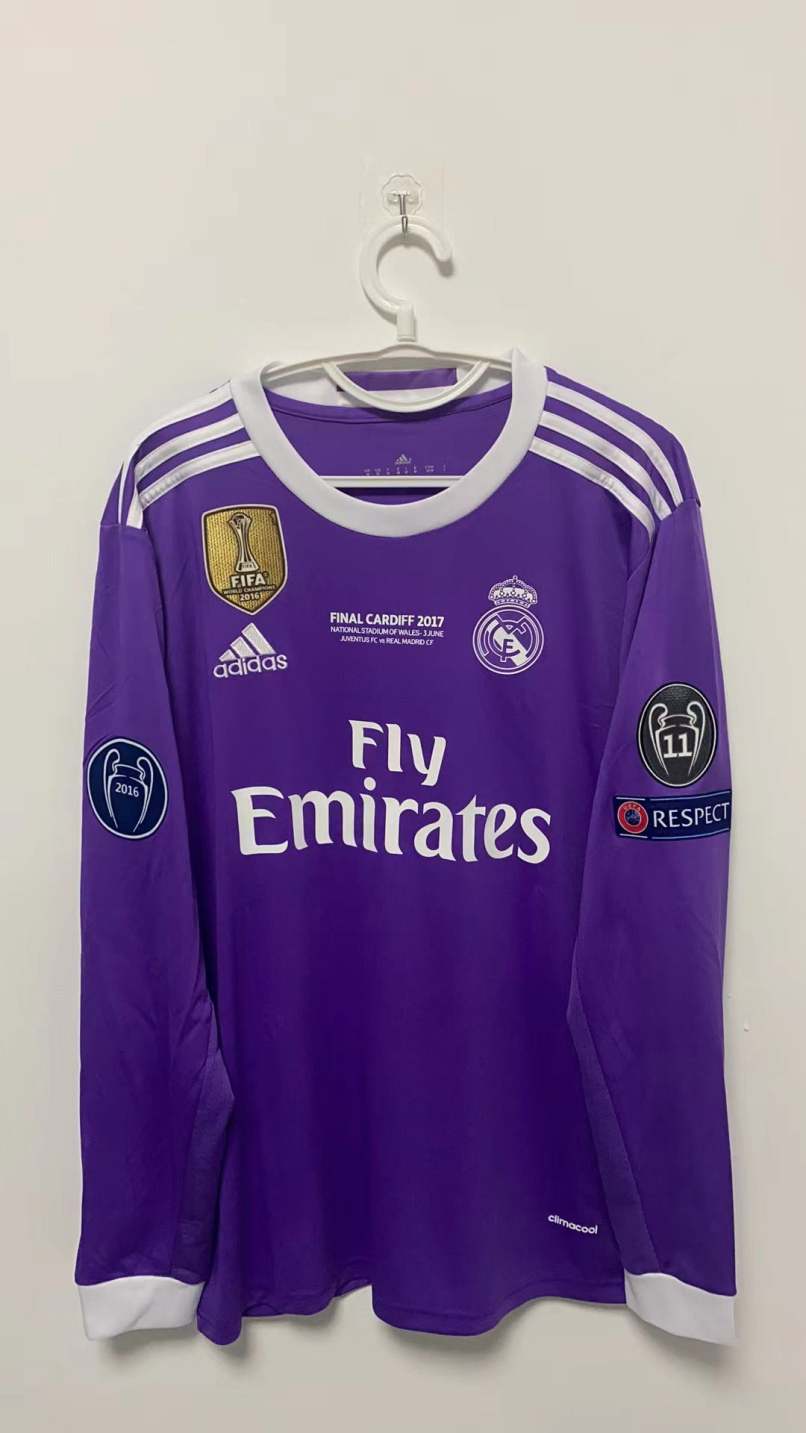 Cristiano Ronaldo CR7 Real Madrid 16/17 Away Original Retro Jersey Purple