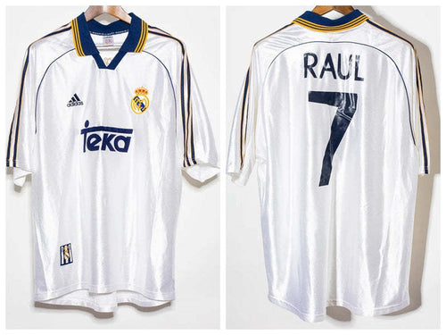 Adidas Raul Real Madrid 98/99 Home Original Retro Jersey