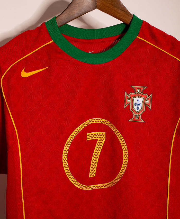 Luis Figo Portugal National Team 2004 Home Original Retro Jersey