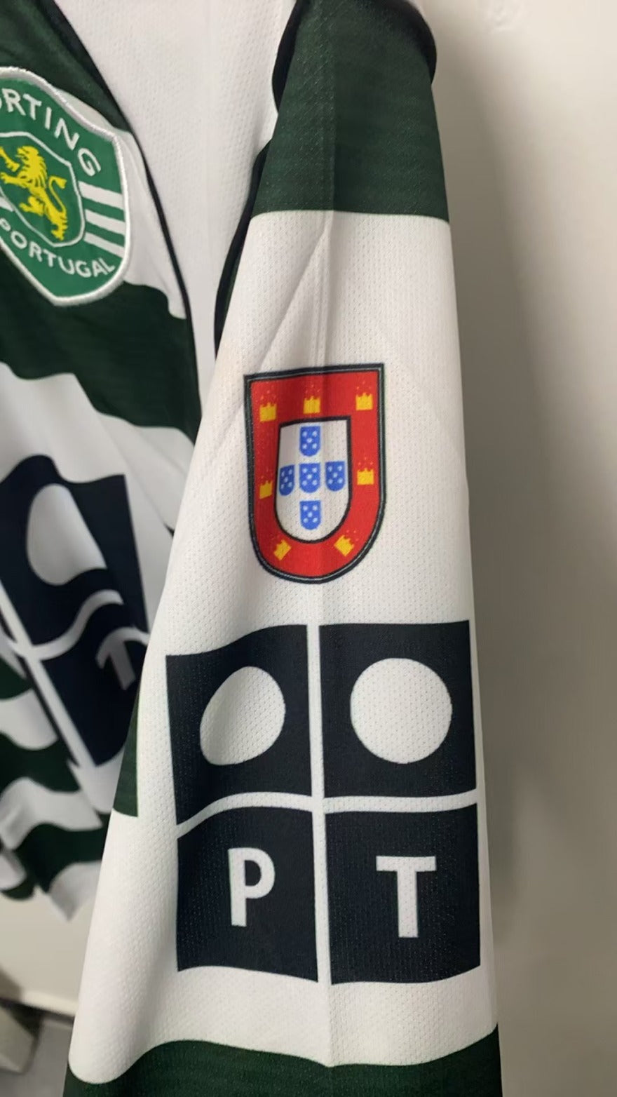 Cristiano Ronaldo CR7 Sporting Lisbon 01/03 Home Long-sleeve Retro Jersey