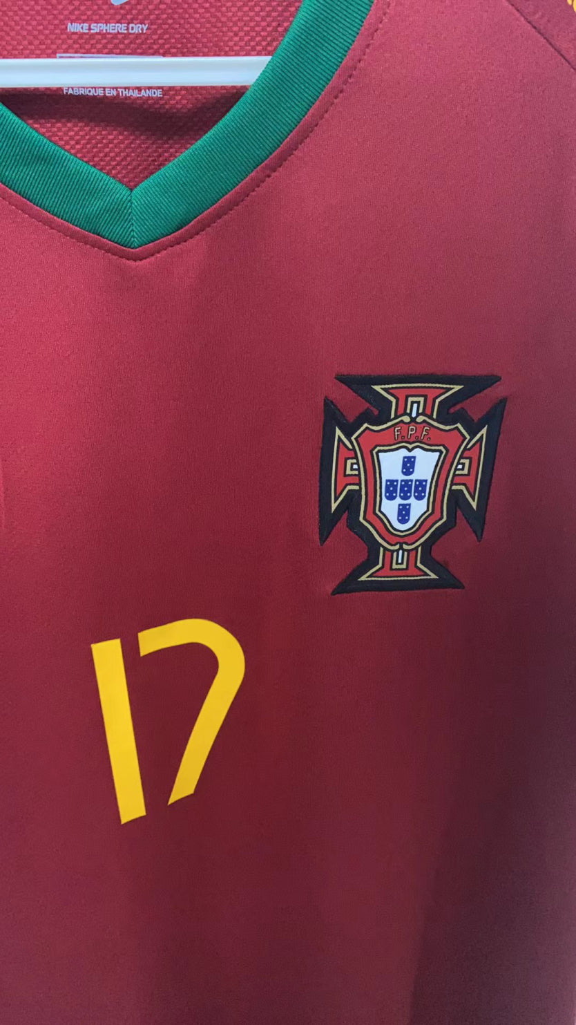 Cristiano Ronaldo CR7 Portugal National Team 2006 Home Original Retro Jersey