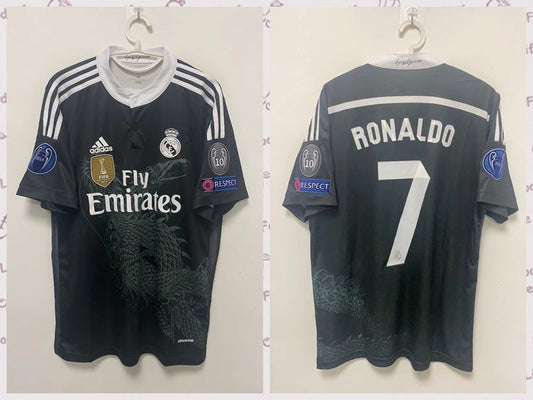 Cristiano Ronaldo CR7 Real Madrid 14/15 Third Original Retro Short sleeve Jersey
