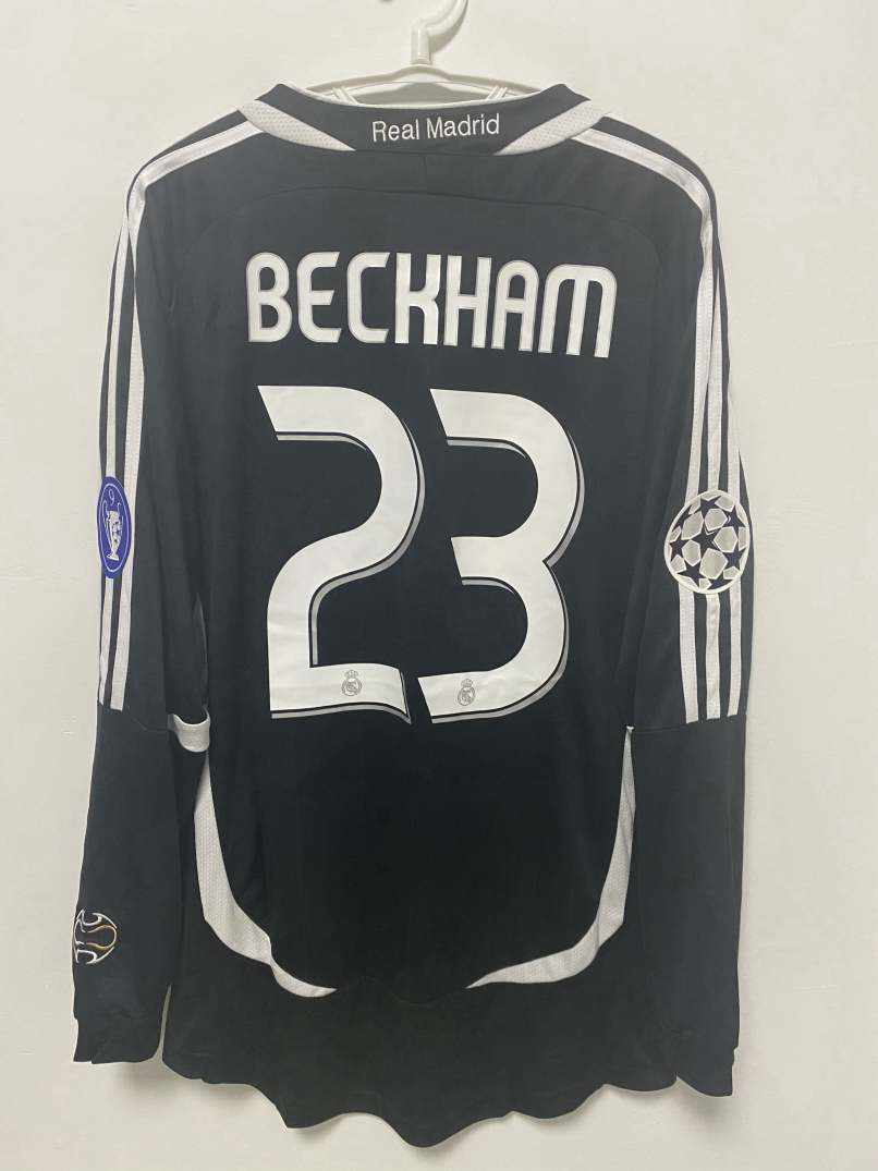 David Beckham Real Madrid 06/07 Away Original Retro Jersey
