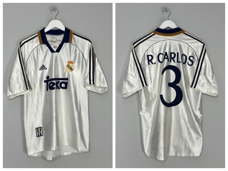 R.Carlos Real Madrid 98/00 Home Original Retro Jersey