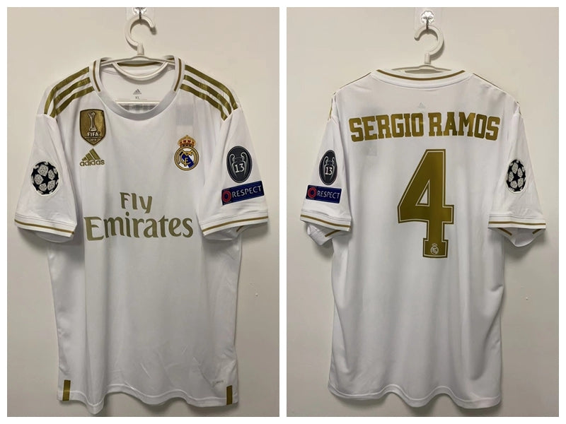 Sergio Ramos Real Madrid 19/20 Home Original Retro Jersey