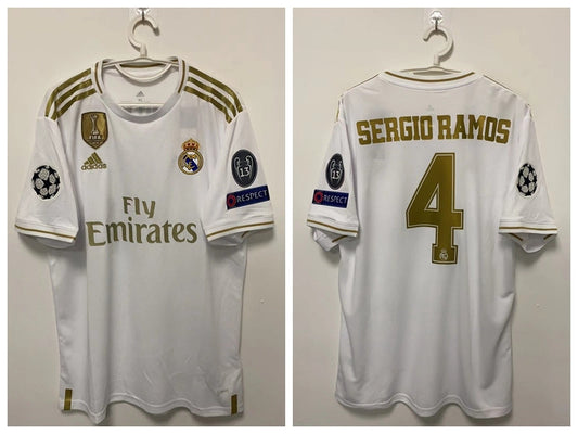 Sergio Ramos Real Madrid 19/20 Home Original Retro Jersey