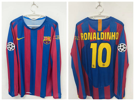 Ronaldinho Barcelona 06/06 Home Original Retro Jersey