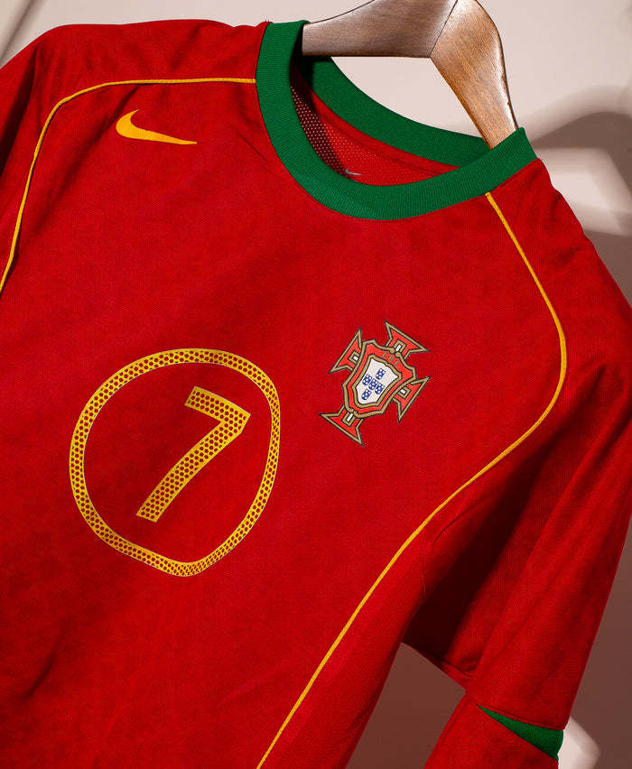 Luis Figo Portugal National Team 2004 Home Original Retro Jersey