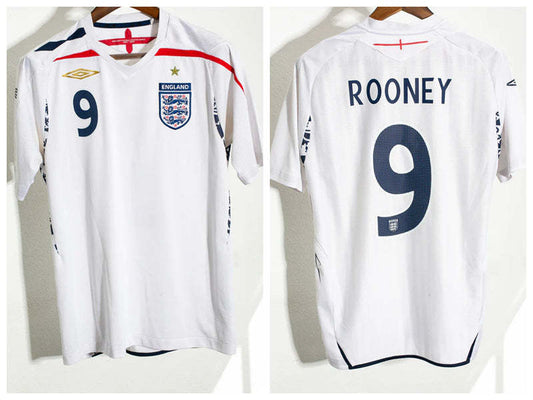 Wayne Rooney England National Team 2008 Home Original Retro Jersey