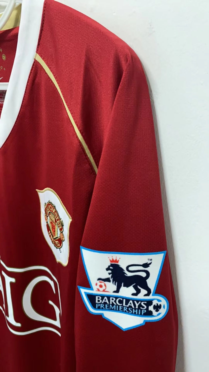 Cristiano Ronaldo CR7 Manchester United 06/07 Home Long sleeve Retro Jersey