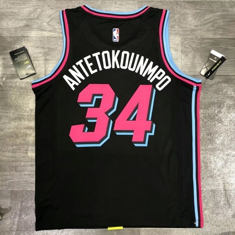Giannis Antetokounmpo Miami Heat Vice Nights Jersey #34