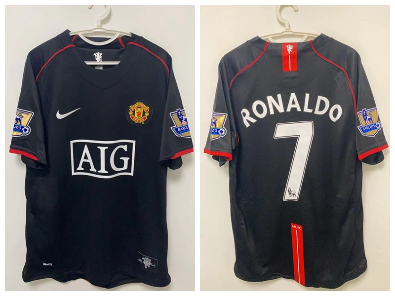 Cristiano Ronaldo CR7 Manchester United 07/08 Away Original Retro Jersey