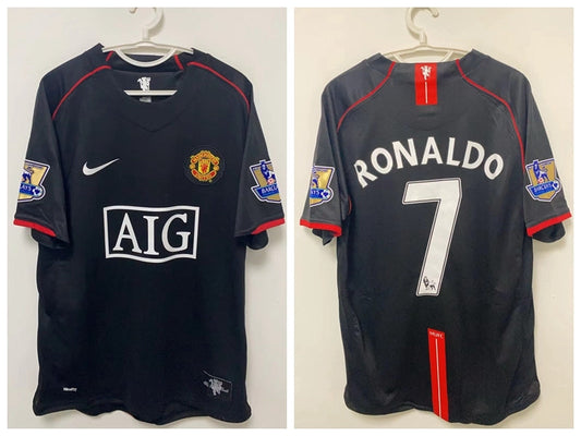 Cristiano Ronaldo CR7 Manchester United 07/08 Away Original Retro Jersey