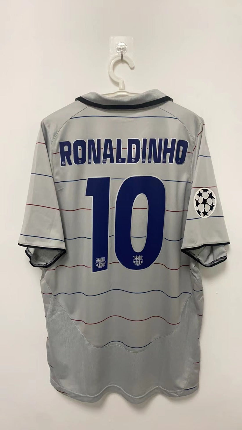 Ronaldinho Barcelona 03/04 Away Original Retro Jersey