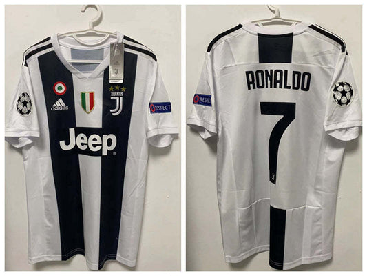 Cristiano Ronaldo CR7 Juventus 18/19 Home Original Retro Jersey