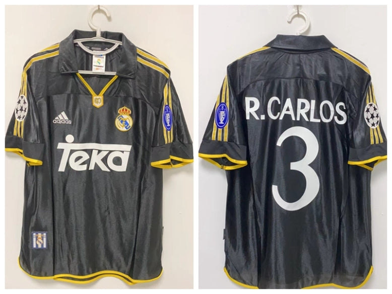 R.Carlos Real Madrid 98/00 Away Original Retro Jersey