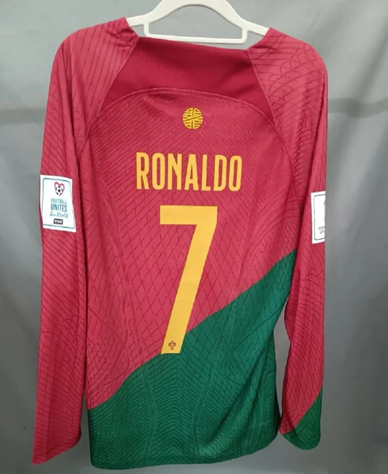 Cristiano Ronaldo CR7 Portugal National Team 2022 World Cup Home Original Retro Jersey