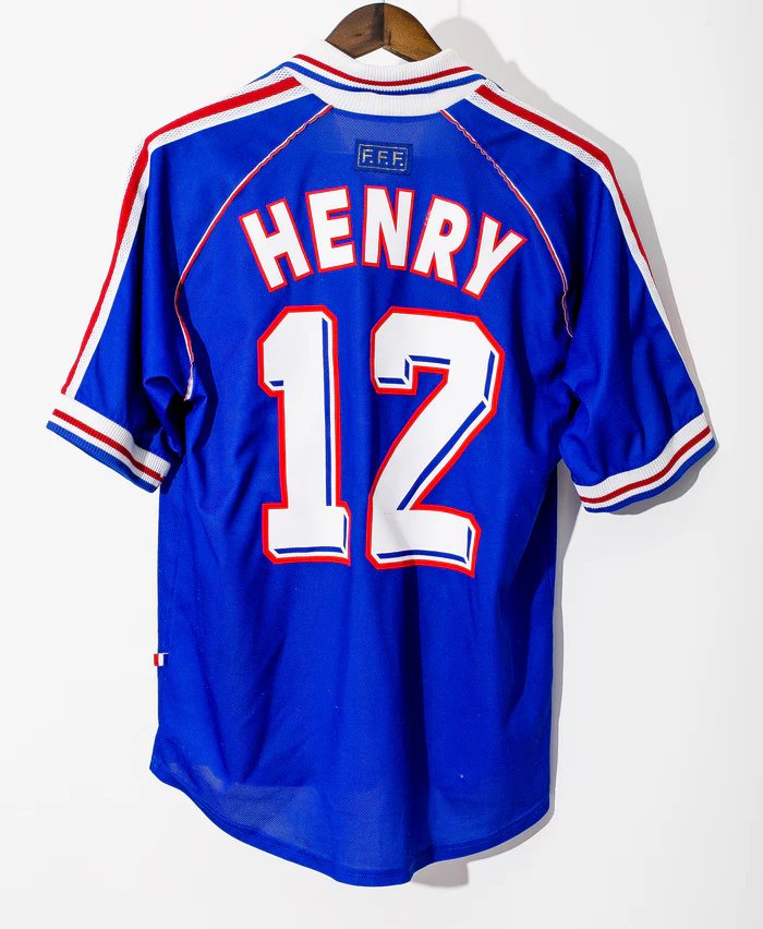 Thierry Henry France National Team 1998 Home Original Retro Jersey