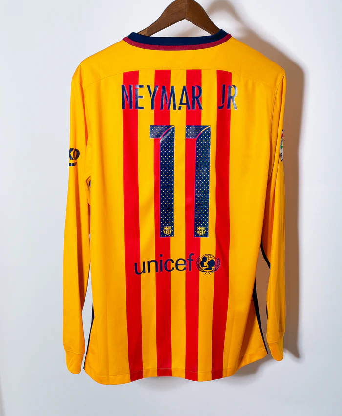 Neymar 2015-16 Barcelona Away Original Retro Jersey