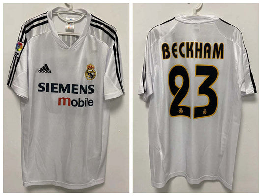 David Beckham Real Madrid 04/05 Home Original Retro Jersey
