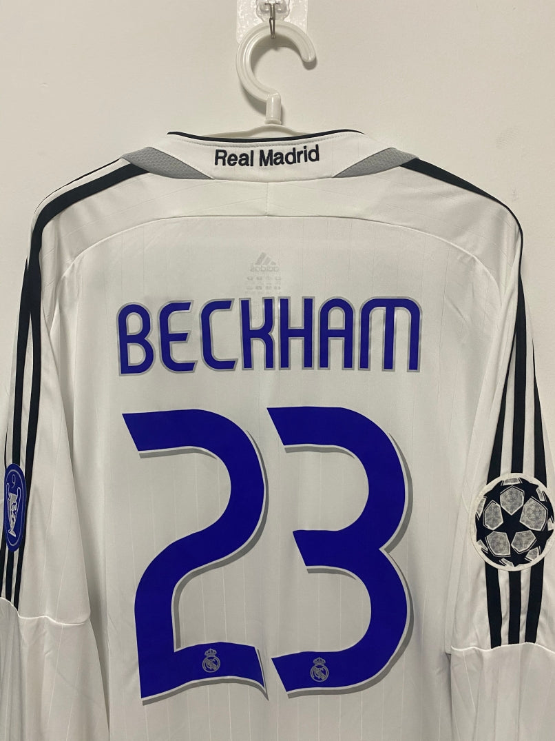 David Beckham Real Madrid 06/07 Home Original Retro Jersey