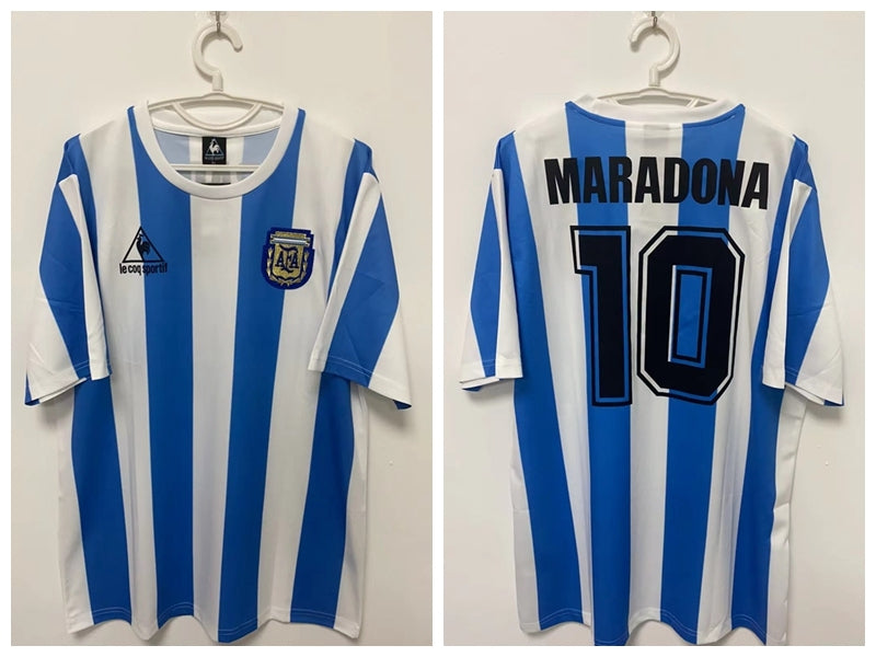 Maradona Argentina National Team 1986 Home Original Retro Jersey