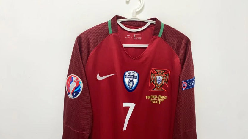 Cristiano Ronaldo CR7 Portugal National Team 2016 Home Original Retro Jersey