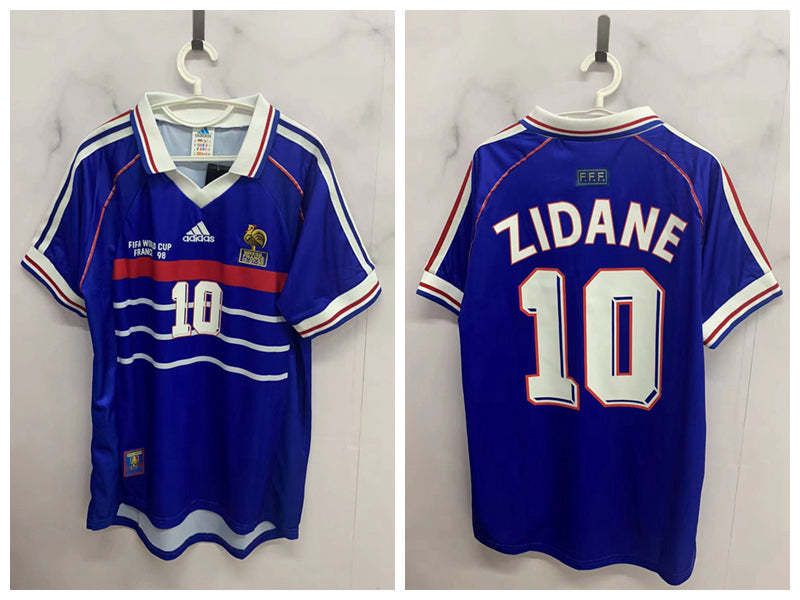 Zidane France National Team 1998 Home Original Retro Jersey