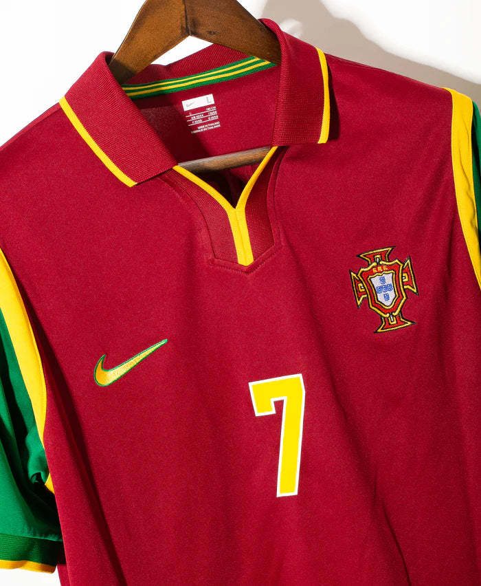 Luis Figo Portugal National Team 1998 Home Original Retro Jersey