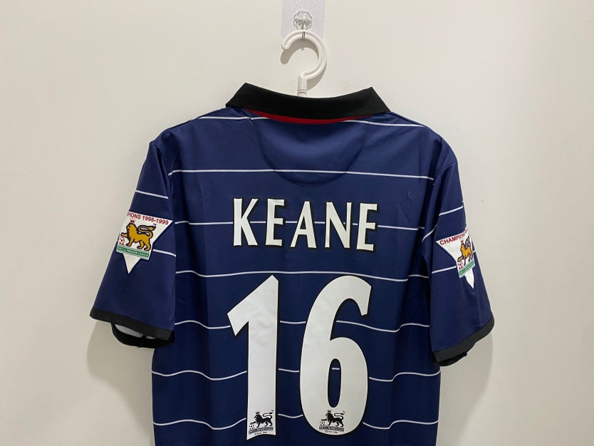keane Manchester United 99/00 Away game Retro Jersey
