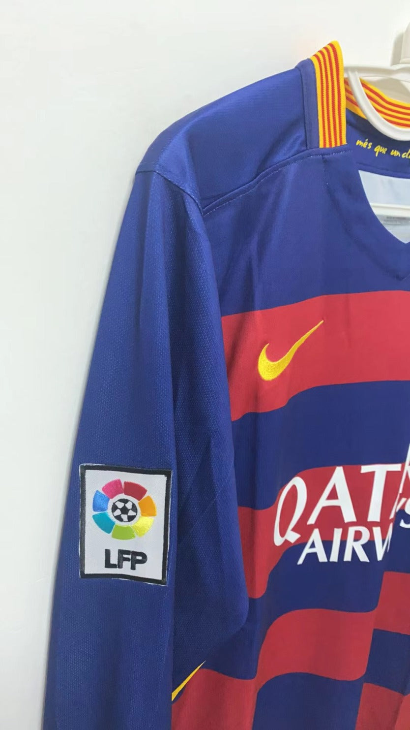 Neymar 2015-16 Barcelona Home Original Retro Jersey