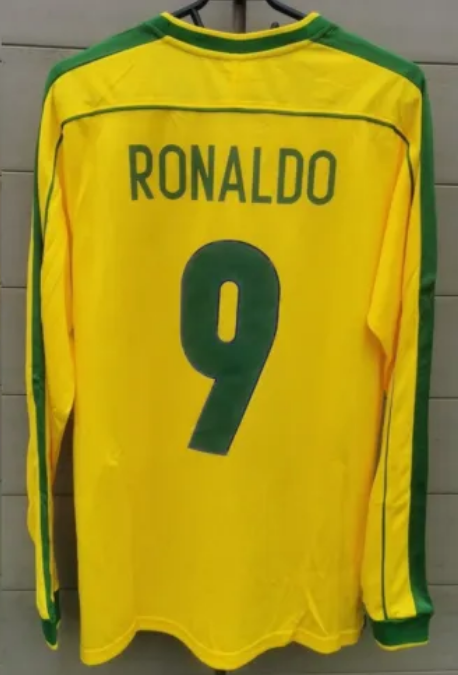 Ronaldo Brazil National Team 1998 Home Original Retro Jersey