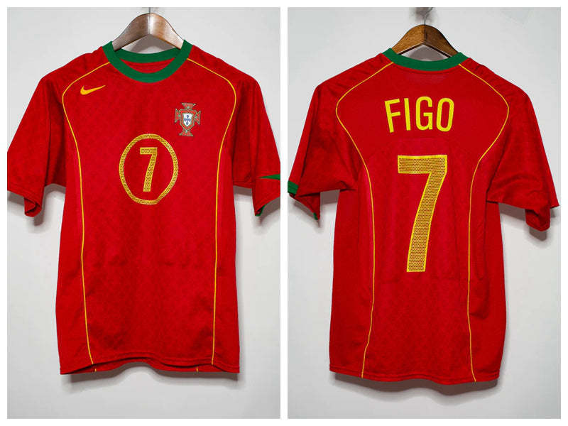 Luis Figo Portugal National Team 2004 Home Original Retro Jersey